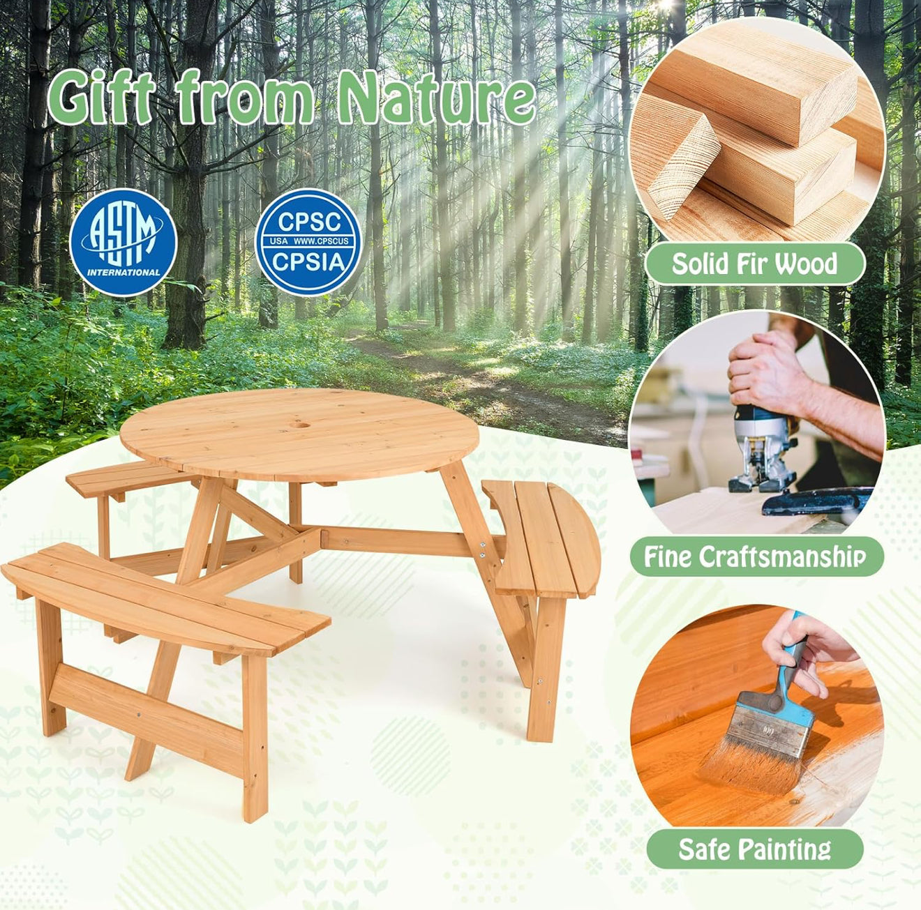 Mesa De Picnic Honey