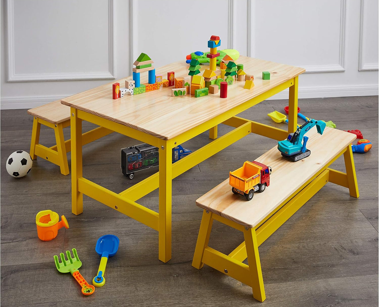 Set De Mesa Y Bancos Kidz