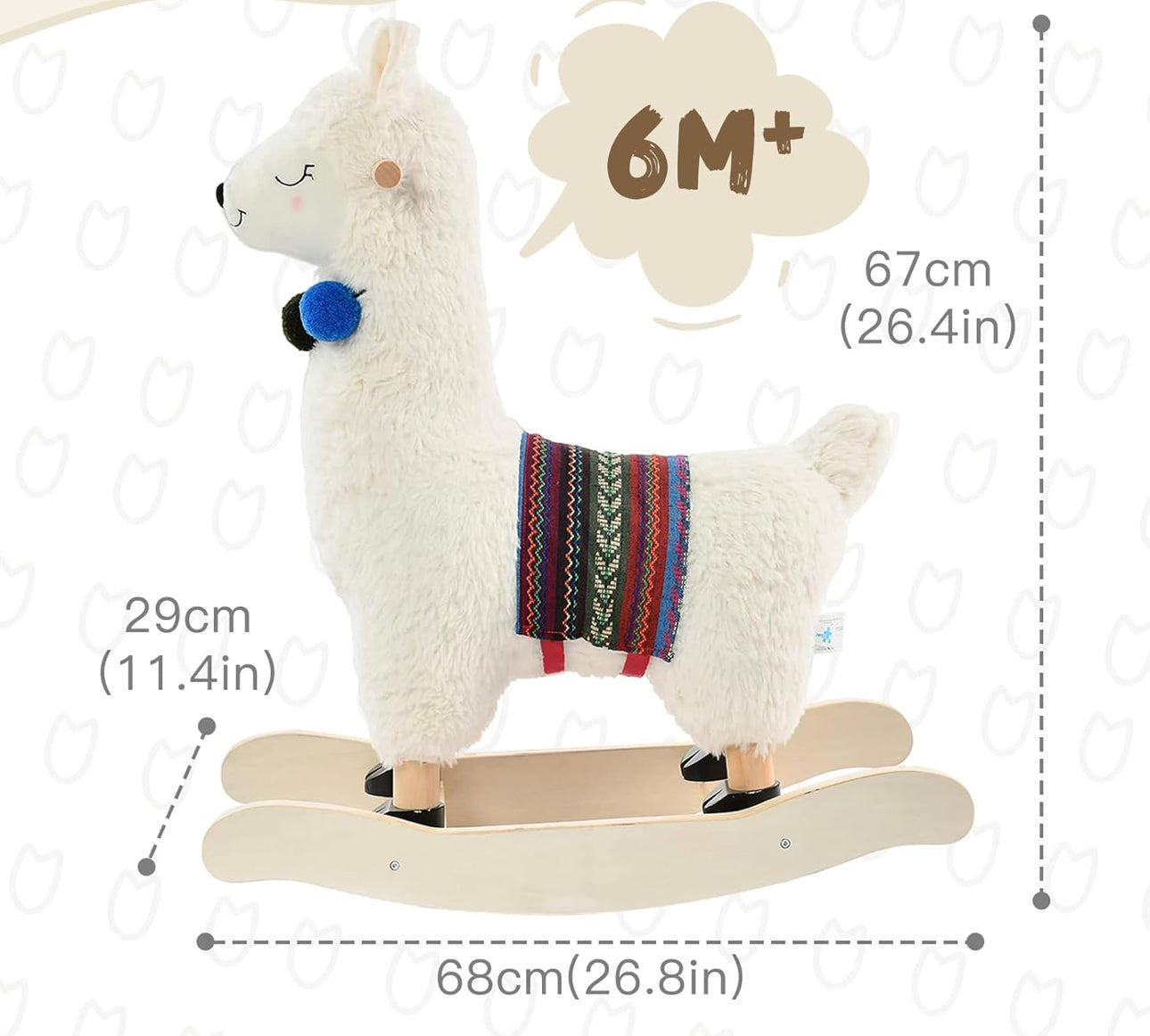 Mecedora Infantil Llama Albie