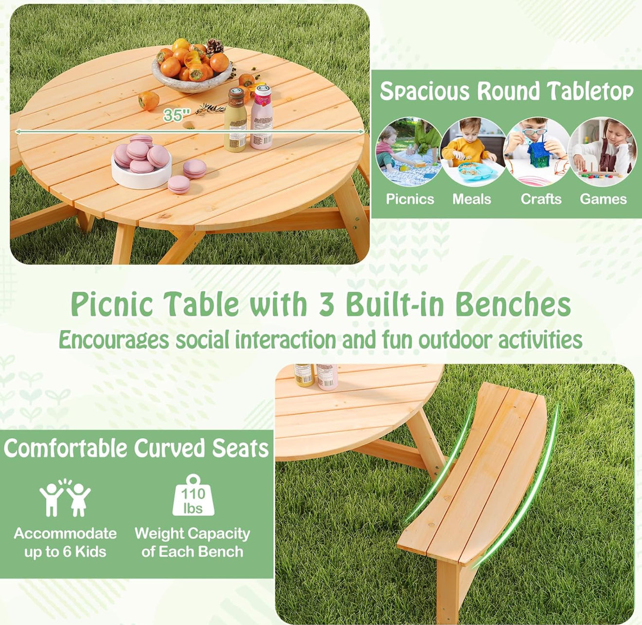 Mesa De Picnic Honey