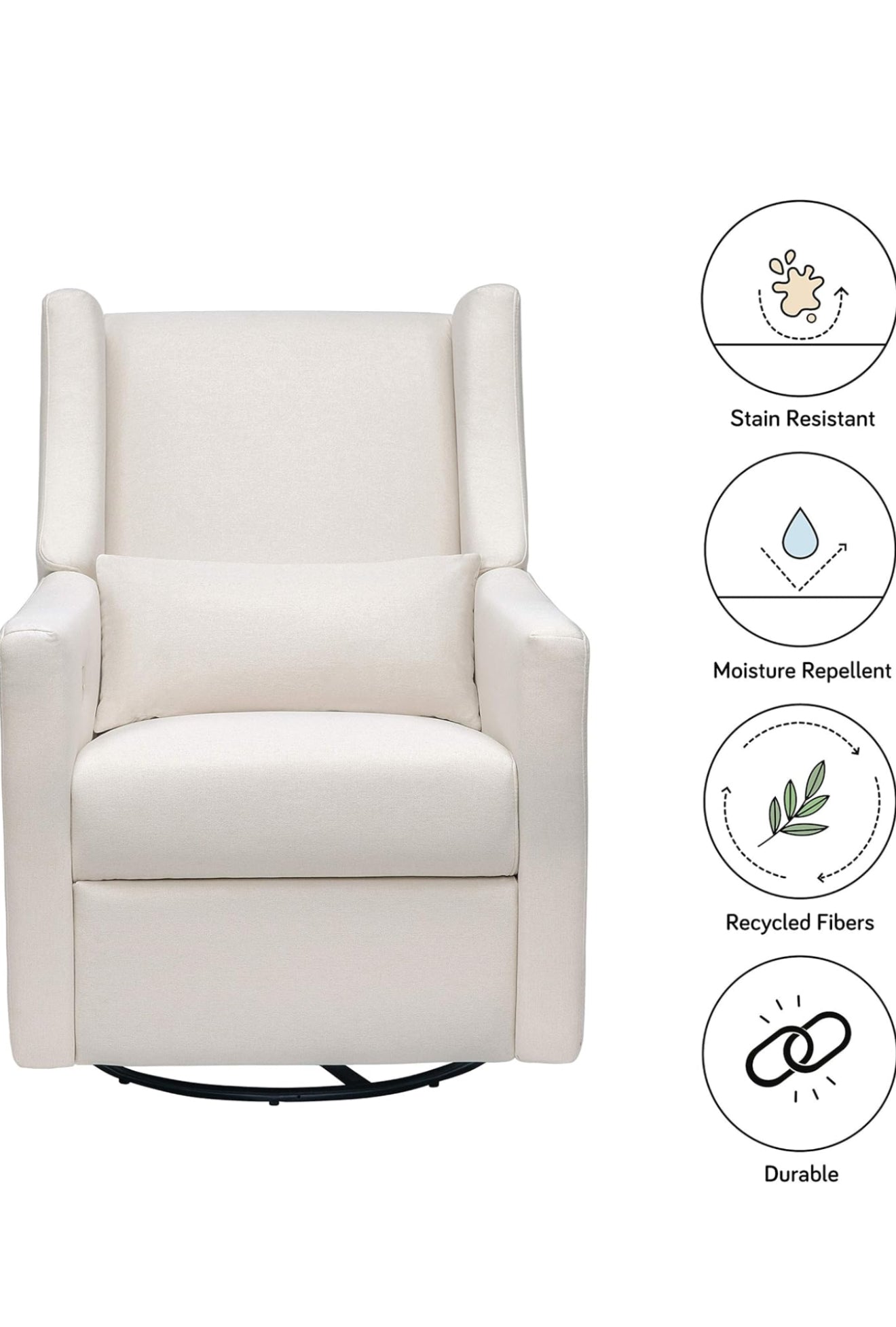 Sillón Mecedora Garry Con Ottoman
