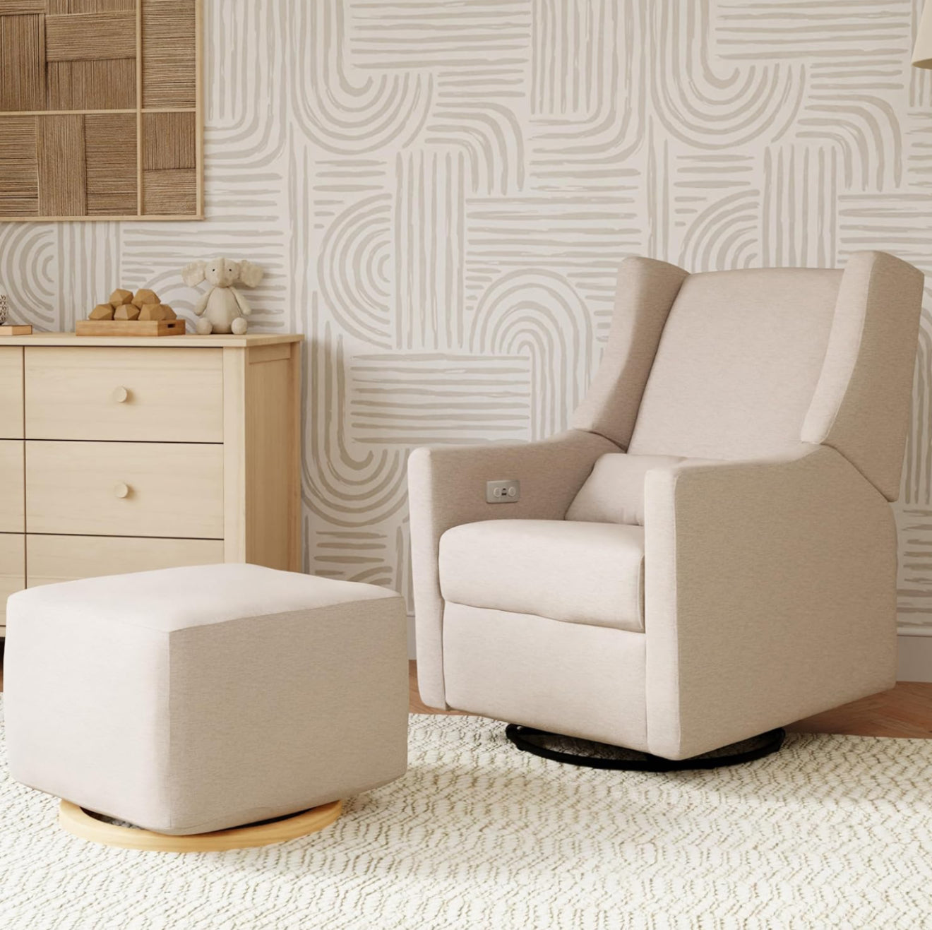 Sillón Mecedora Garry Con Ottoman