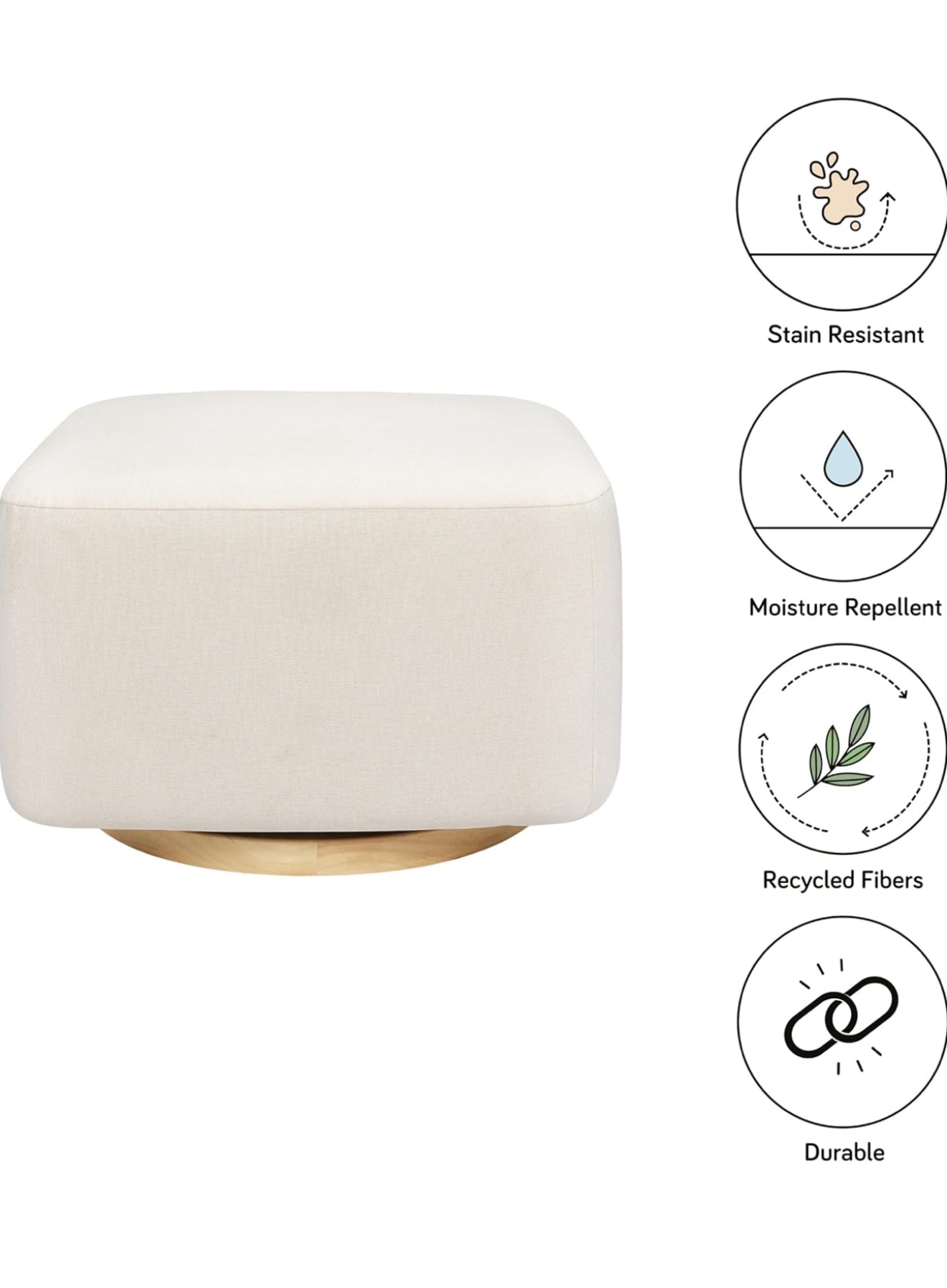 Sillón Mecedora Garry Con Ottoman