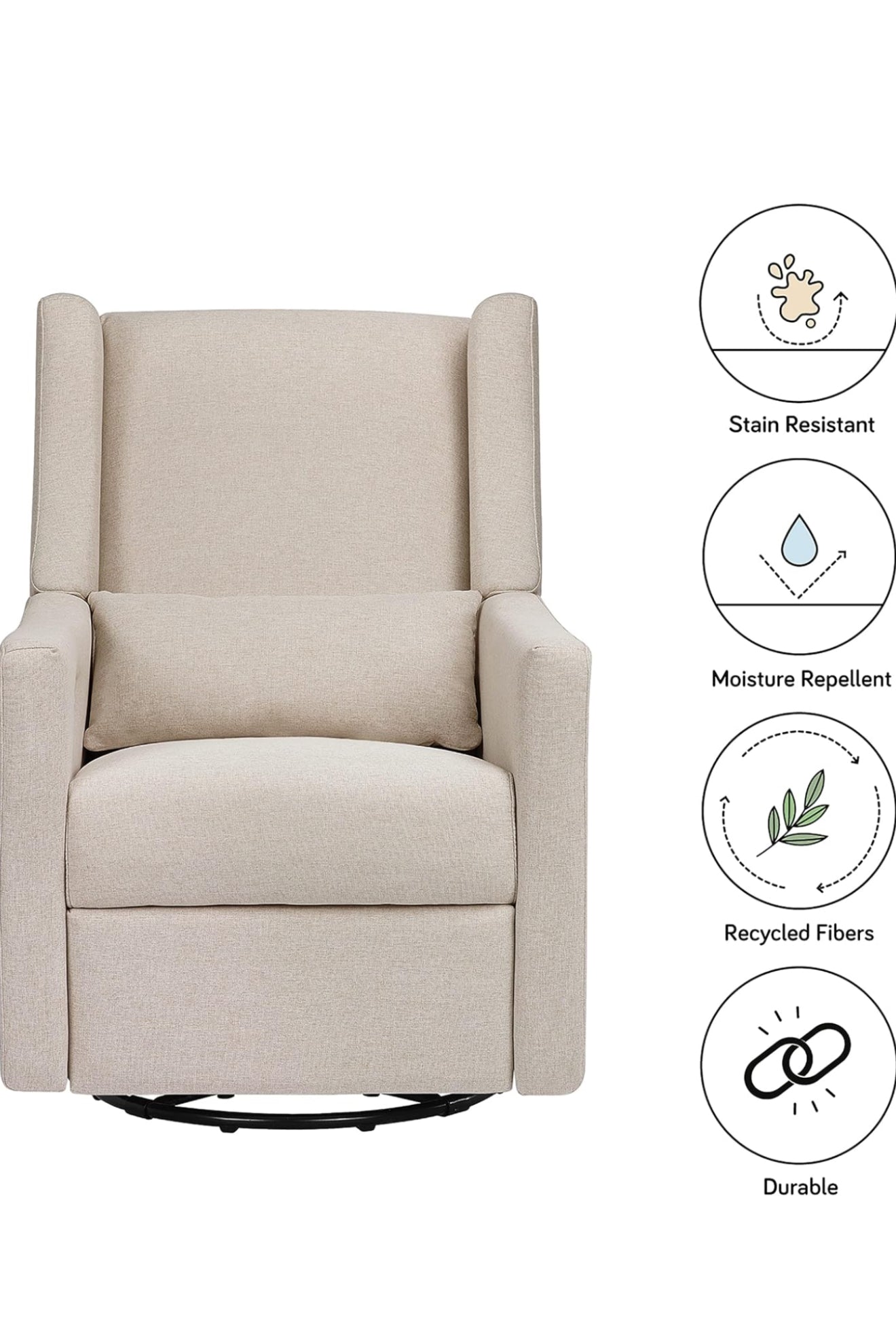 Sillón Mecedora Garry Con Ottoman