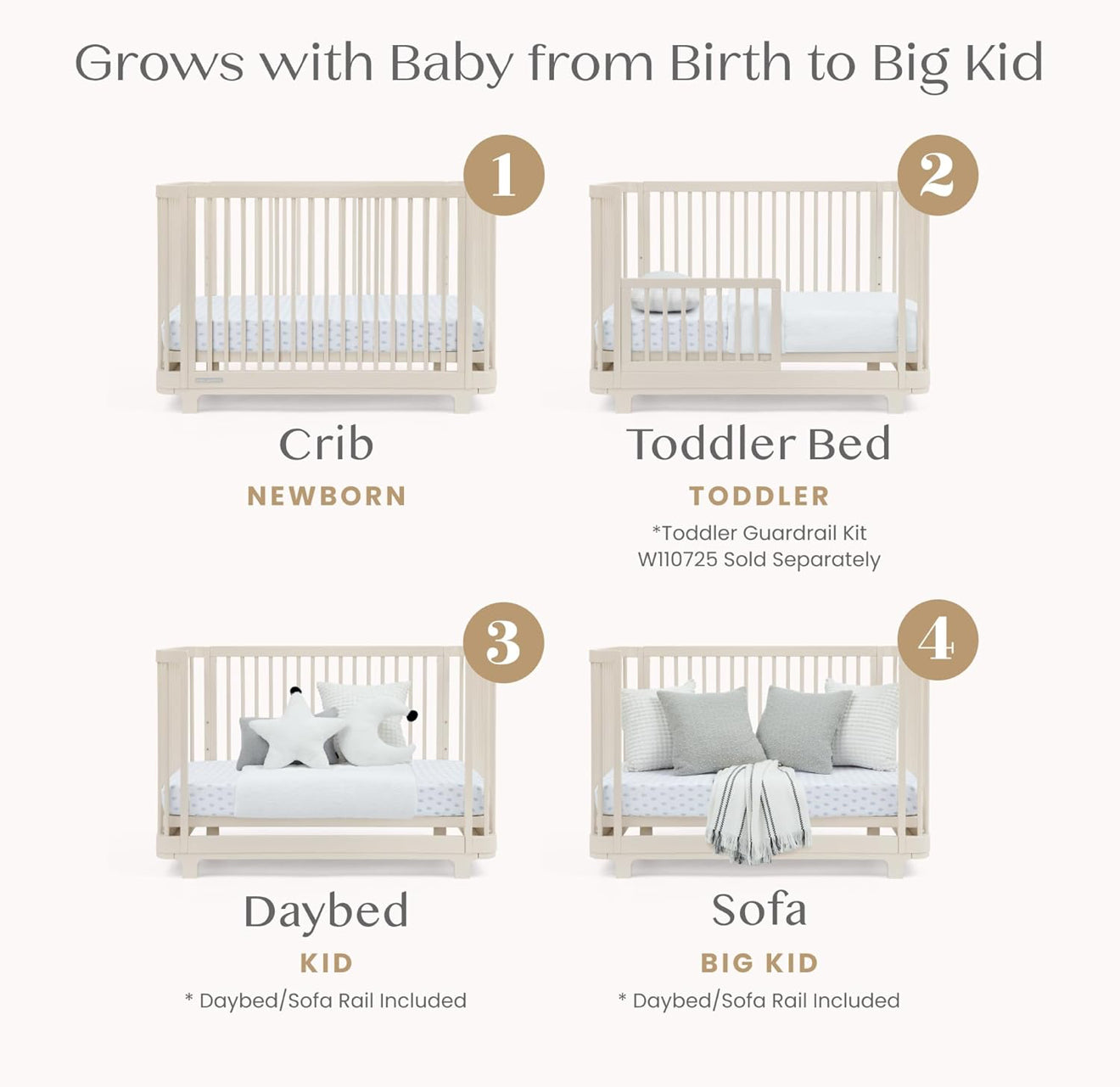 Cuna Denna Light Beige