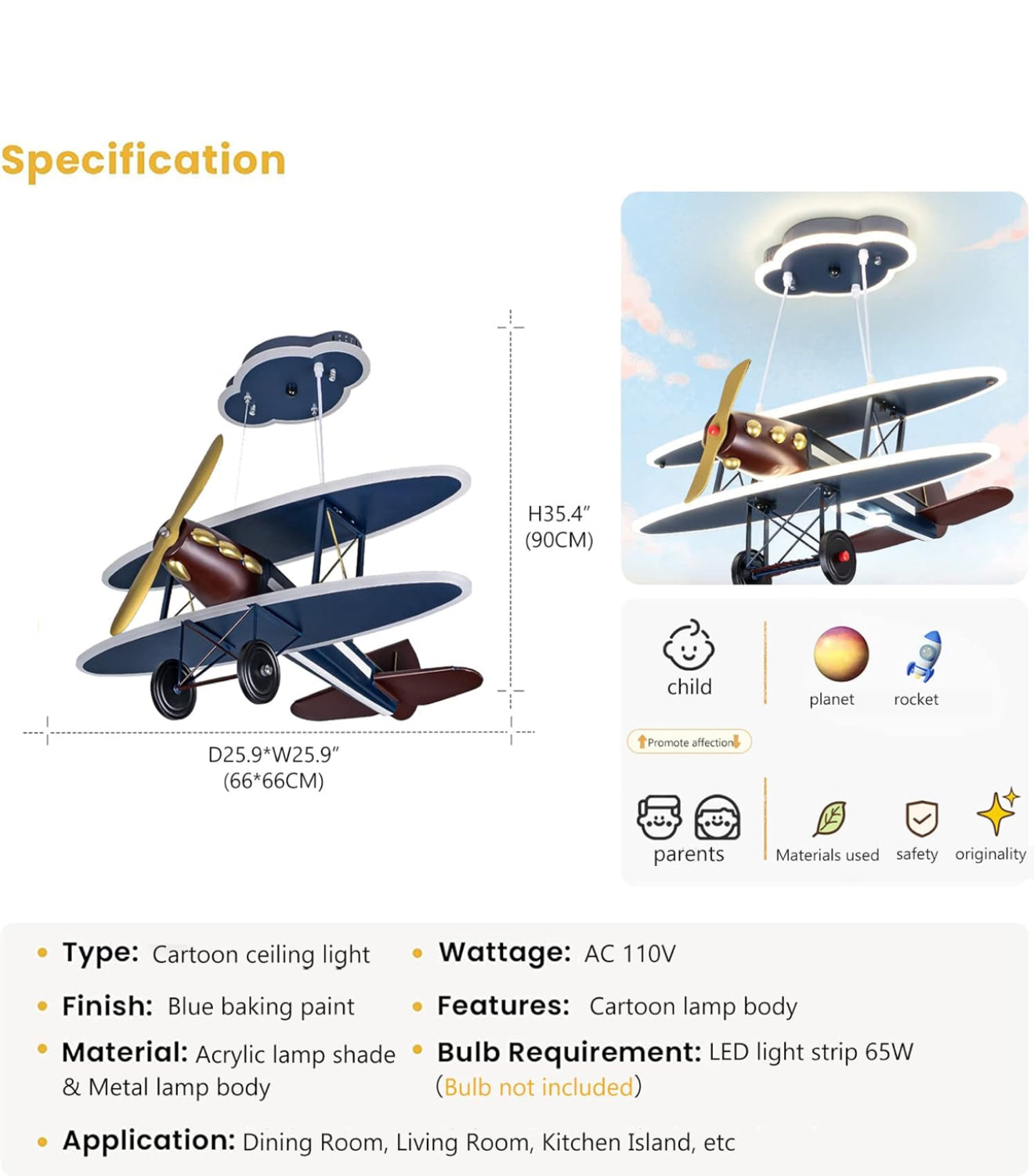 Lámpara Avioncito