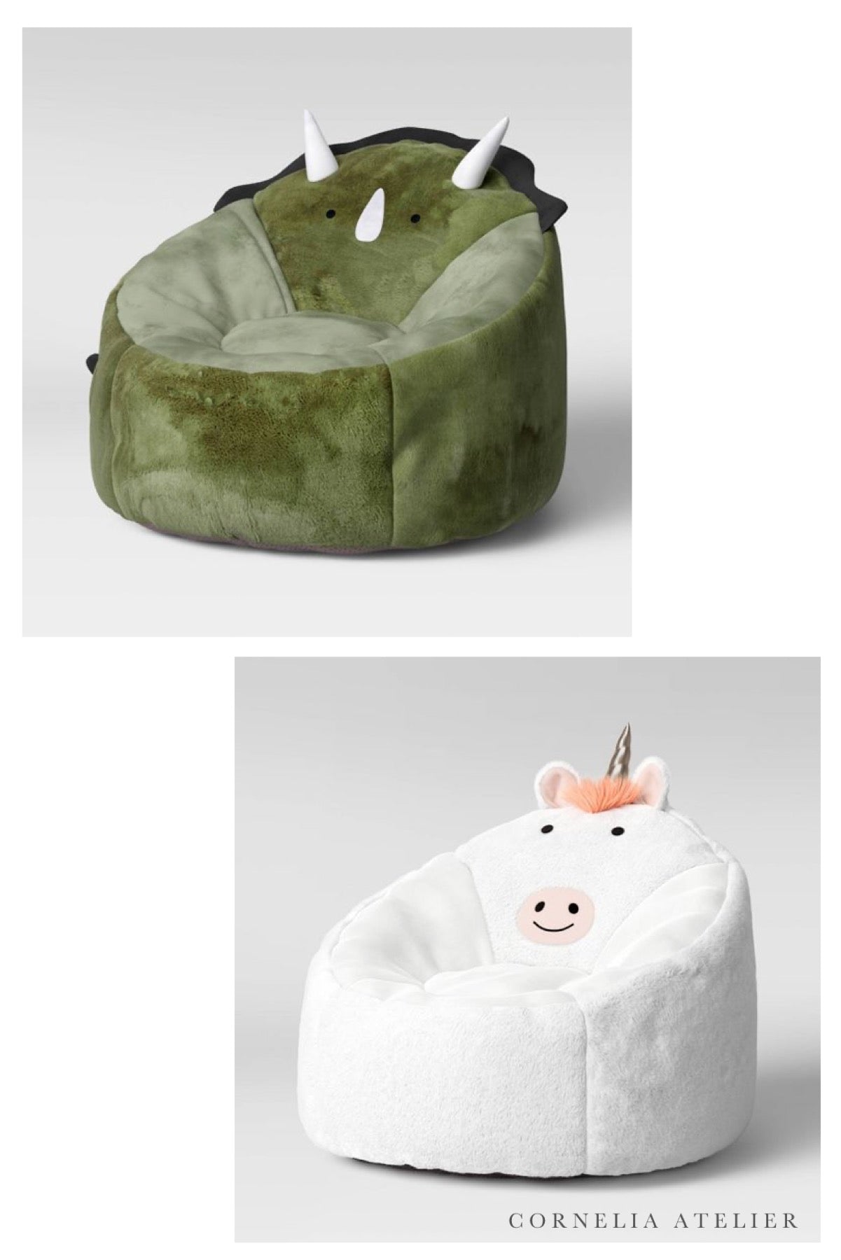 Sillón Dinosaurio y Unicornio