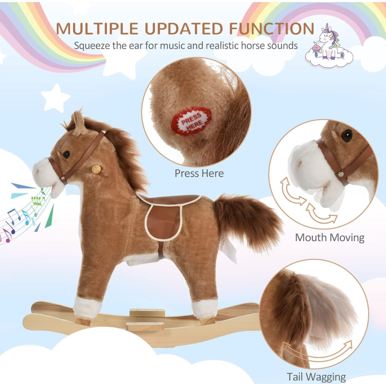 Mecedora De Caballo Con Sonidos Pewee