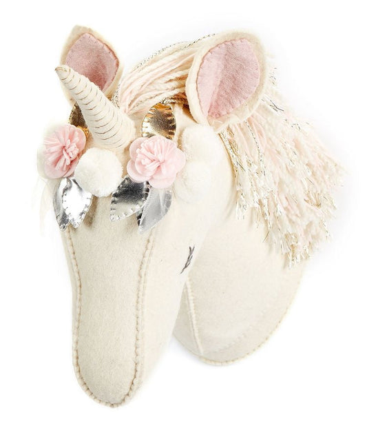 Cabeza de Unicornio con Flores